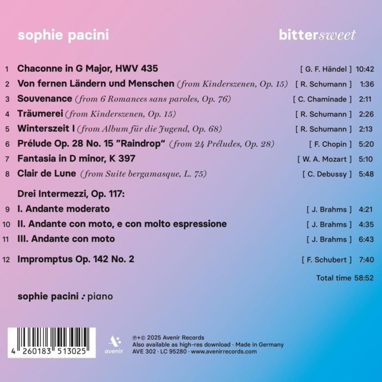 bittersweet – Rückseite